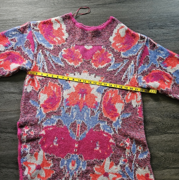 Zara Pink Jacquard Knit Tunic Sweater Dress NWT Size Small - Picture 15 of 16